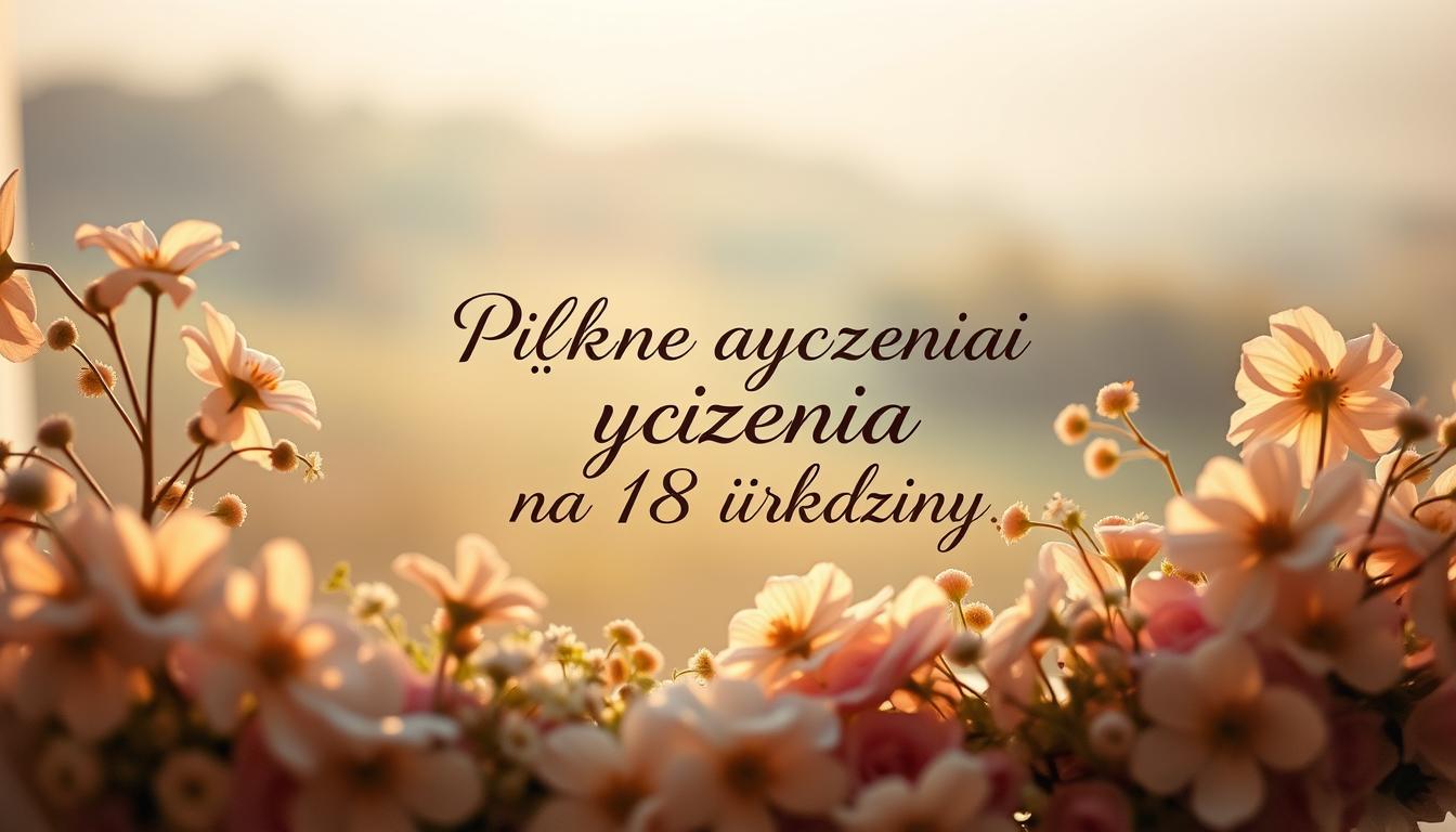 Piękne życzenia na 18 urodziny