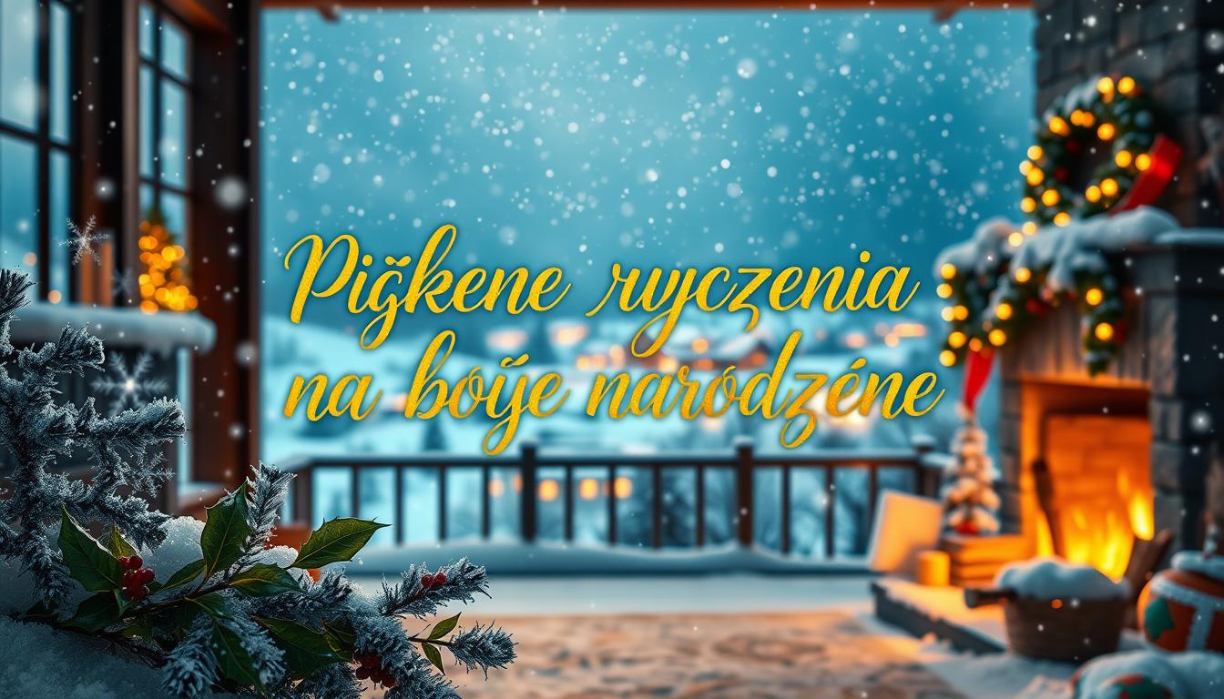 Piękne życzenia na boże narodzenie