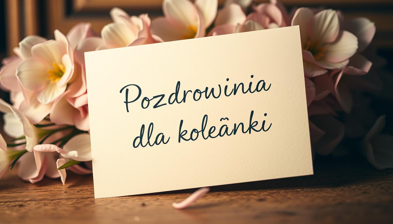 Pozdrowienia dla koleżanki