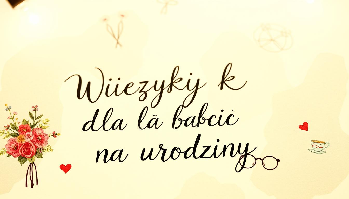 Wierszyki dla babci na urodziny