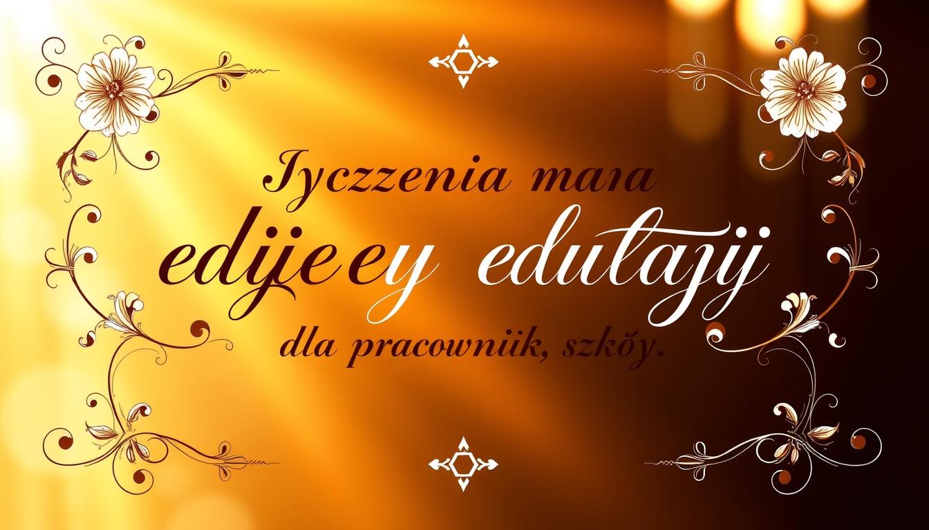 Życzenia na dzień edukacji narodowej dla pracowników szkoły